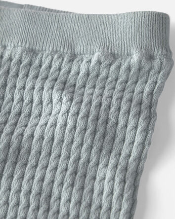 B&eacute;b&eacute; - Ensemble 2 pi&egrave;ces haut et pantalon en tricot c&acirc;bl&eacute; de coton biologique, 
