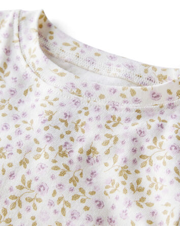Toddler Organic Cotton  Pyjamas in Enchanted Floral Print, 