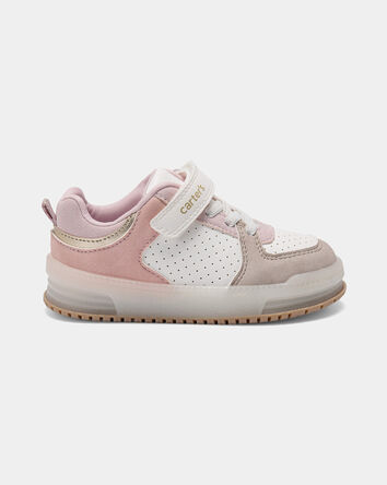 Toddler Girl Colour Block Casual Sneakers - Pink/White, 
