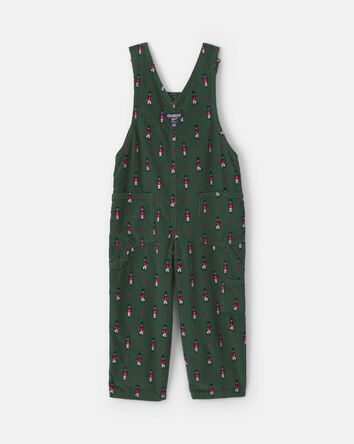 Toddler Boy Nutcracker Corduroy Overalls - Green, 