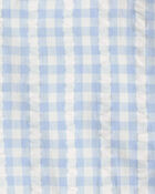 Girls Seersucker Dress Made with Organic Cotton, image 4 of 5 slides