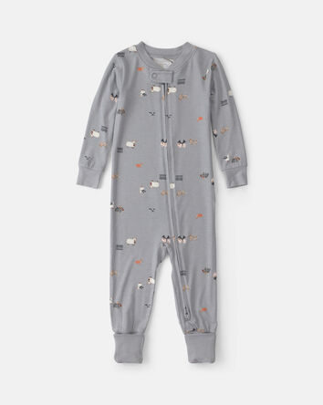 B&eacute;b&eacute; - Pyjama ajust&eacute; 1-pi&egrave;ce PurelySoft &agrave; motif d&rsquo;Halloween &ndash; Gris, 
