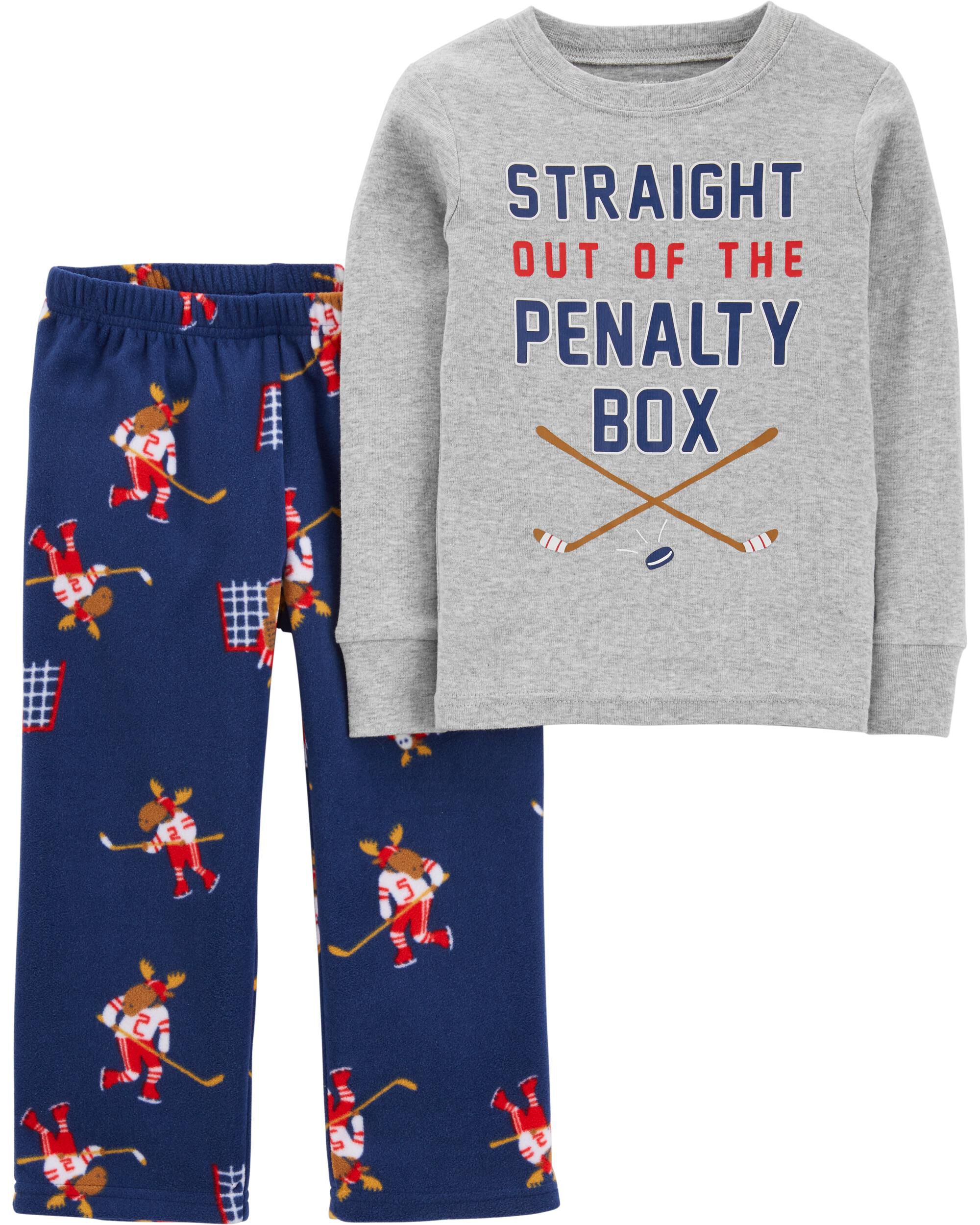 Blue Red Grey 2 Piece Hockey Snug Fit Cotton Fleece PJs Carter s Oshkosh Canada
