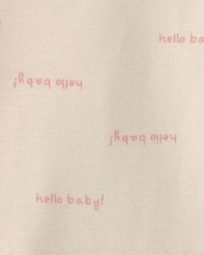 Baby Girl 5-Pack Floral Short-Sleeve Bodysuits - Pink/Ivory, image 3 of 7 slides