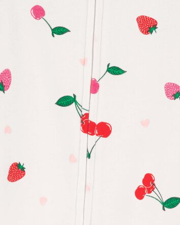 Strawberry Print Sleeper Pyjamas , 