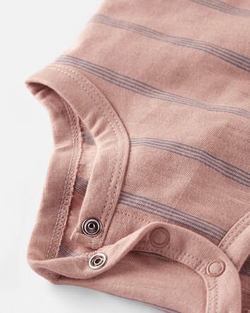 3-Pack Organic Cotton Rib Bodysuits, 