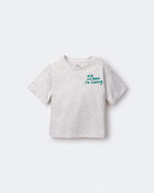 Toddler Girl 'Ask Me How I'm Feeling' Rolled Cuff Tee - Heather Grey, image 2 of 6 slides