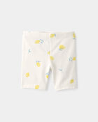 Tout-petit fille - Short de cycliste, citrons - Cr&egrave;me, image 1 sur 3 diapositives