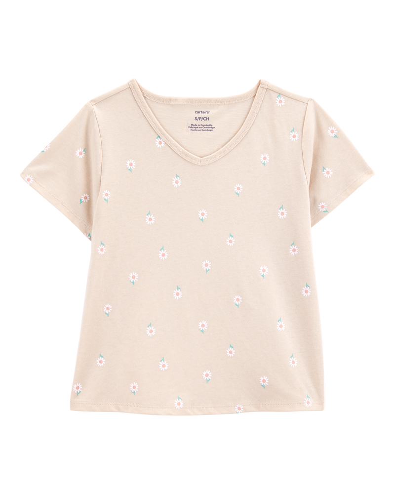 Kid Floral Short-Sleeve Fashion Top - Floral, image 1 of 3 slides