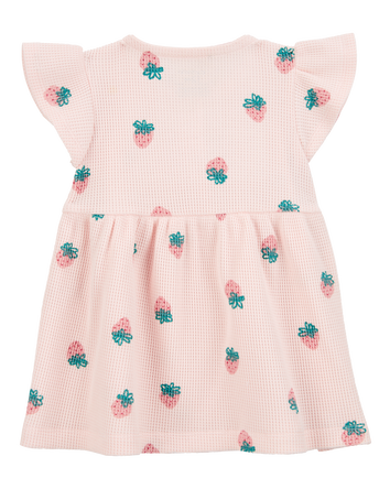 Baby Strawberry Thermal Dress, 