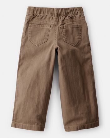 Toddler Girl Drawstring Wide-Leg Pants - Brown, 