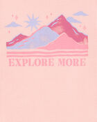 Enfant T-shirt à manches longues en tricot gaufré - Rose, image 3 sur 4 diapositives