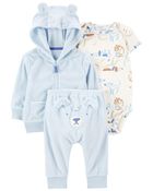 B&eacute;b&eacute; Ensemble 3 pi&egrave;ces veste Little &agrave; motif de chien, image 5 sur 5 diapositives