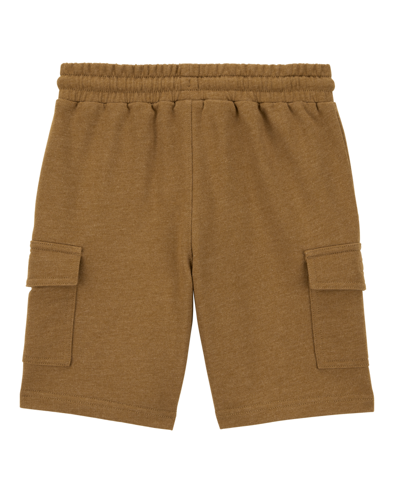 Kid Solid Knit Shorts - Brown, image 2 of 5 slides