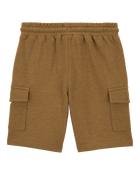 Kid Solid Knit Shorts - Brown, image 2 of 5 slides