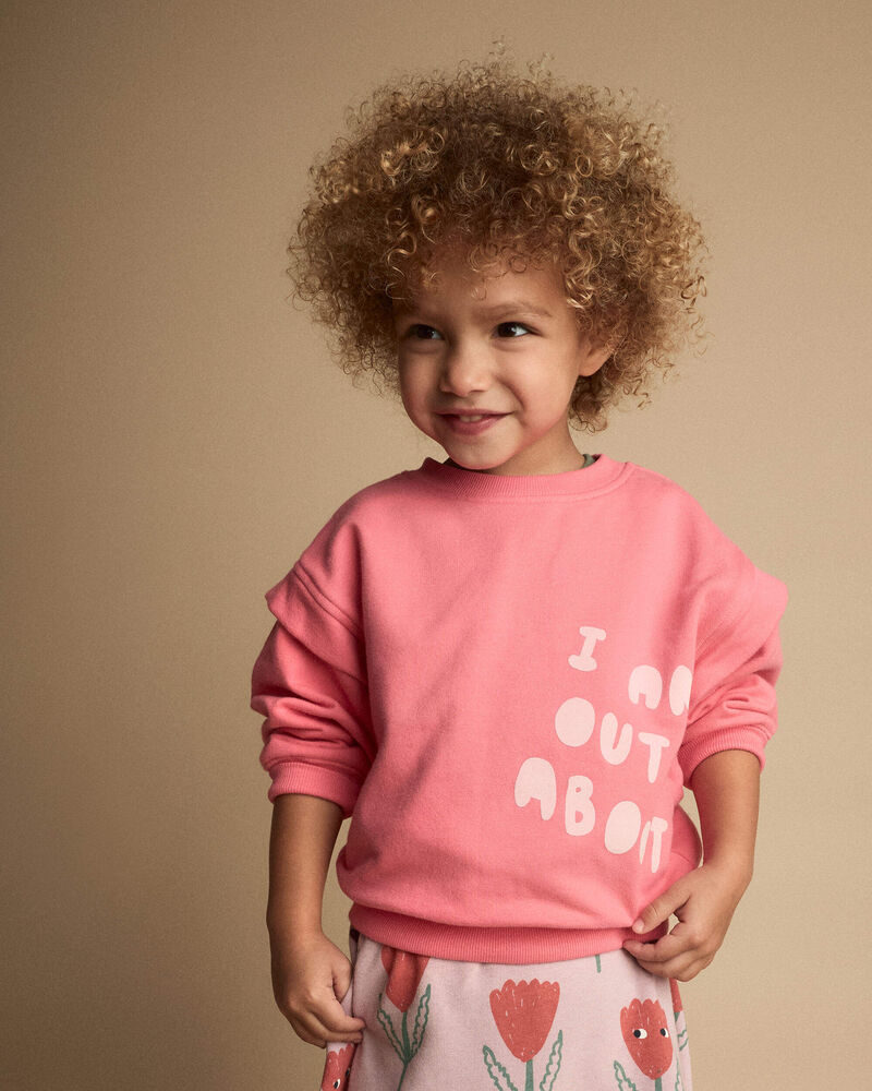 Toute-petit fille - Chandail ouat&eacute; double &eacute;paisseur &laquo;Out & About&raquo; &ndash; Rose, image 1 sur 5 diapositives