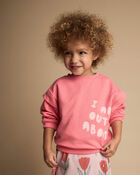 Toute-petit fille - Chandail ouat&eacute; double &eacute;paisseur &laquo;Out & About&raquo; &ndash; Rose, image 1 sur 5 diapositives