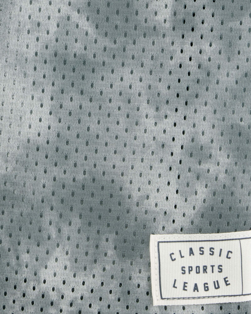 Kid Active Tie Dye Mesh Tank-Grey, image 2 of 3 slides