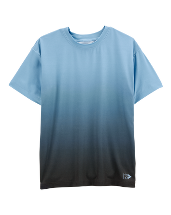 Kid Ombre Woven Short-Sleeve Tee - Blue, 