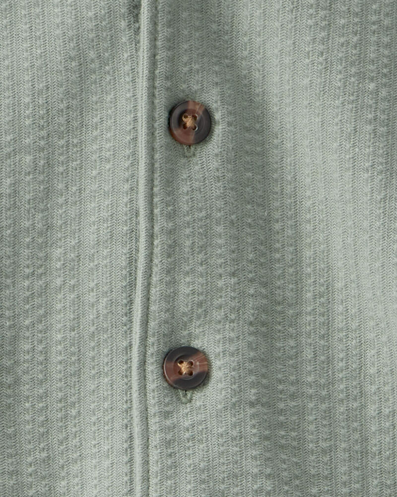 Baby Boy 3-Piece Solid Short-Sleeve Top & Short Set - Green/White, image 3 of 4 slides