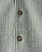 Baby Boy 3-Piece Solid Short-Sleeve Top & Short Set - Green/White, image 3 of 4 slides