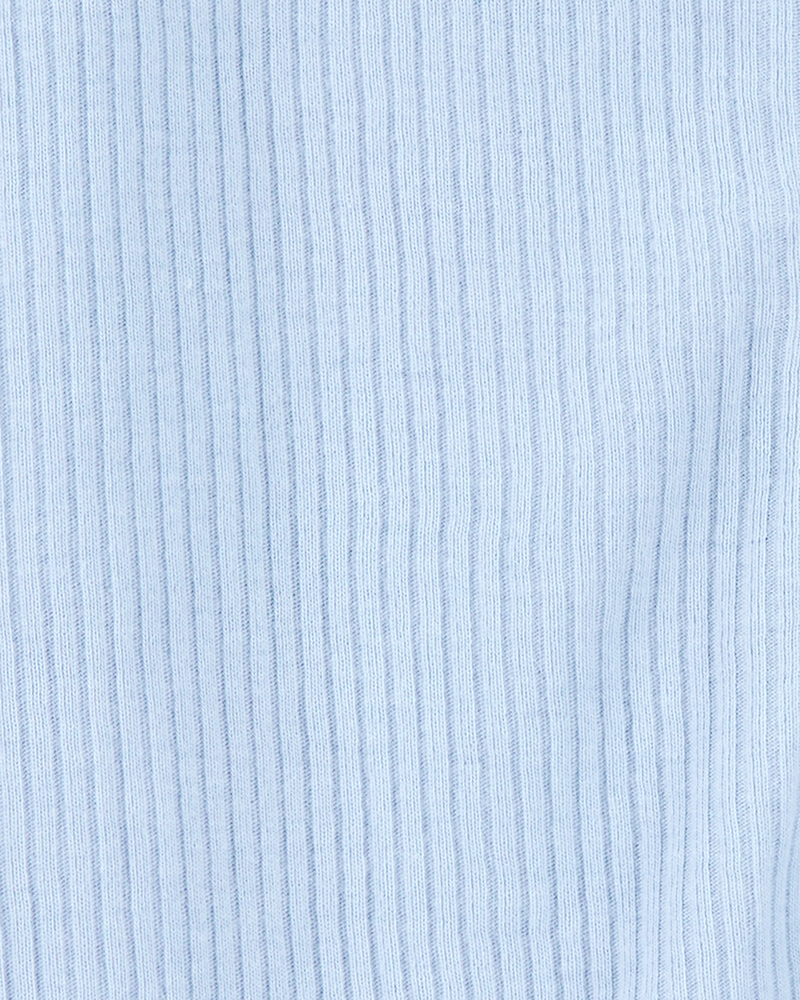 Baby Boy Dog Pocket 2-Way Zip Ribbed Sleeper pyjamas, image 3 of 5 slides