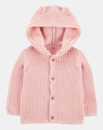 B&eacute;b&eacute; Cardigan &agrave; capuchon, 