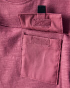 Baby Boy Long-Sleeve Pocket Tee - Red, image 3 of 5 slides