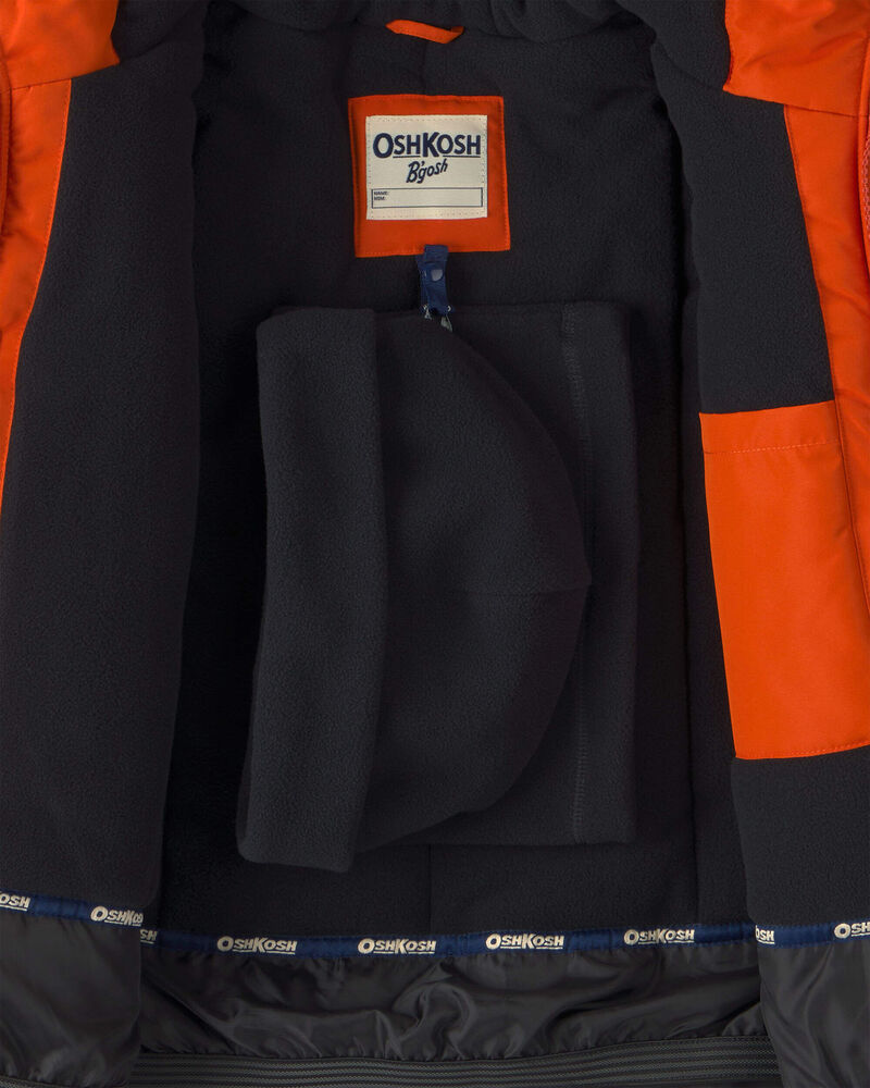Boys 2 Piece Snowsuit- Orange, image 5 of 13 slides