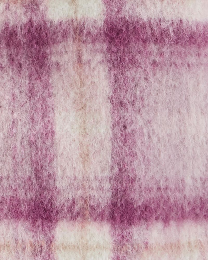 Plaid Sherpa-lined Shacket, image 3 of 4 slides