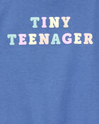 Toddler Tiny Teenager Short-Sleeve Graphic Tee - Blue, image 2 of 2 slides