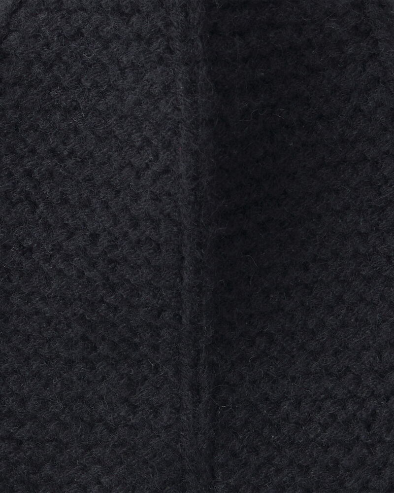 Girls Kombi Dangle Peruvian Hat - Black, image 3 of 3 slides
