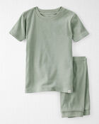 Toddler Organic Cotton Pyjama Set in Green, image 1 of 3 slides