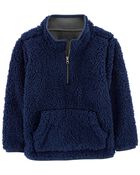 Quarter Zip Fleece Pullover, image 1 of 3 slides