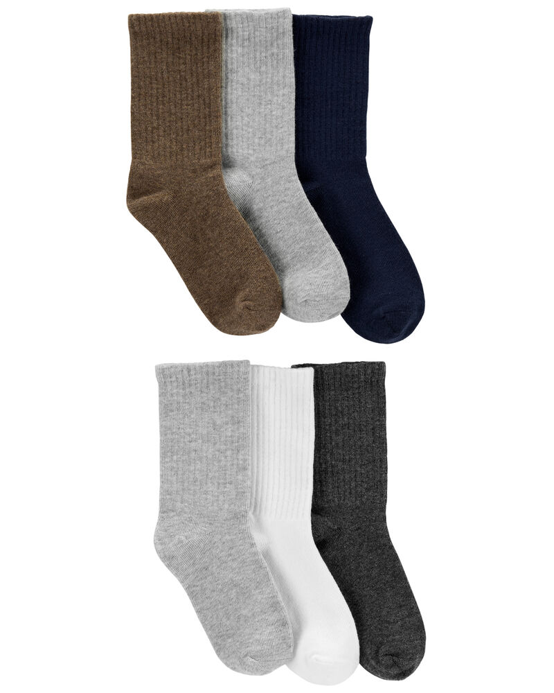 Enfant 6 paires de chaussettes mi-mollet, image 1 sur 2 diapositives