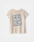 Filles - T-shirt &agrave; imprim&eacute; de plage &laquo;Vacay Vibes&raquo; - Ivoire, image 1 sur 2 diapositives