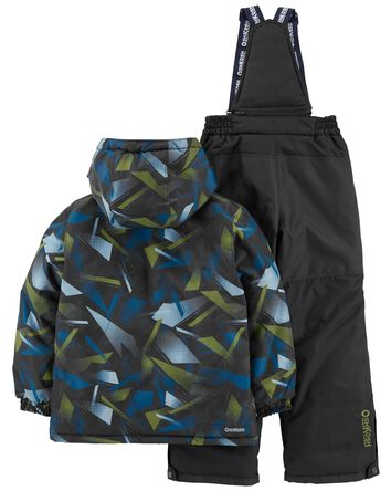 Kid 2-Piece Snowsuit With Bonus Hat And Neck Warmer, 