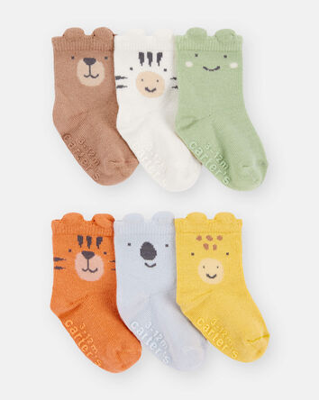 Bébé - 6 paires de chaussettes mi-mollet, 