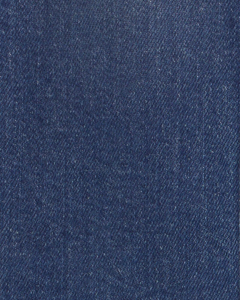 Toute-petit fille - Robe en denim &agrave; manches longues &ndash; D&eacute;lav&eacute; fonc&eacute;, image 3 sur 3 diapositives