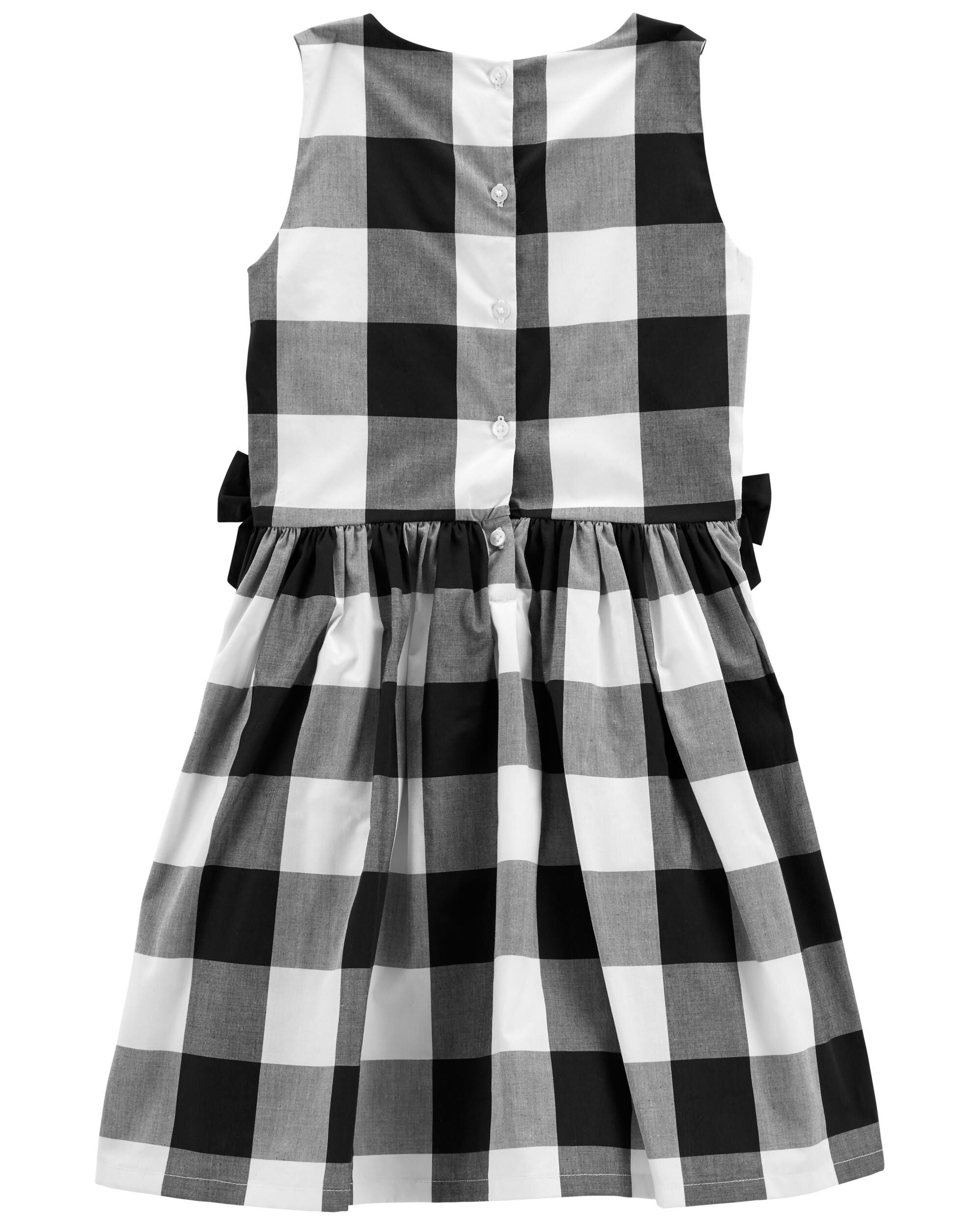 Carter's buffalo top check holiday dress