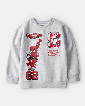 Boys &copy;Marvel Spider-Man Pullover Sweatshirt - Grey, 
