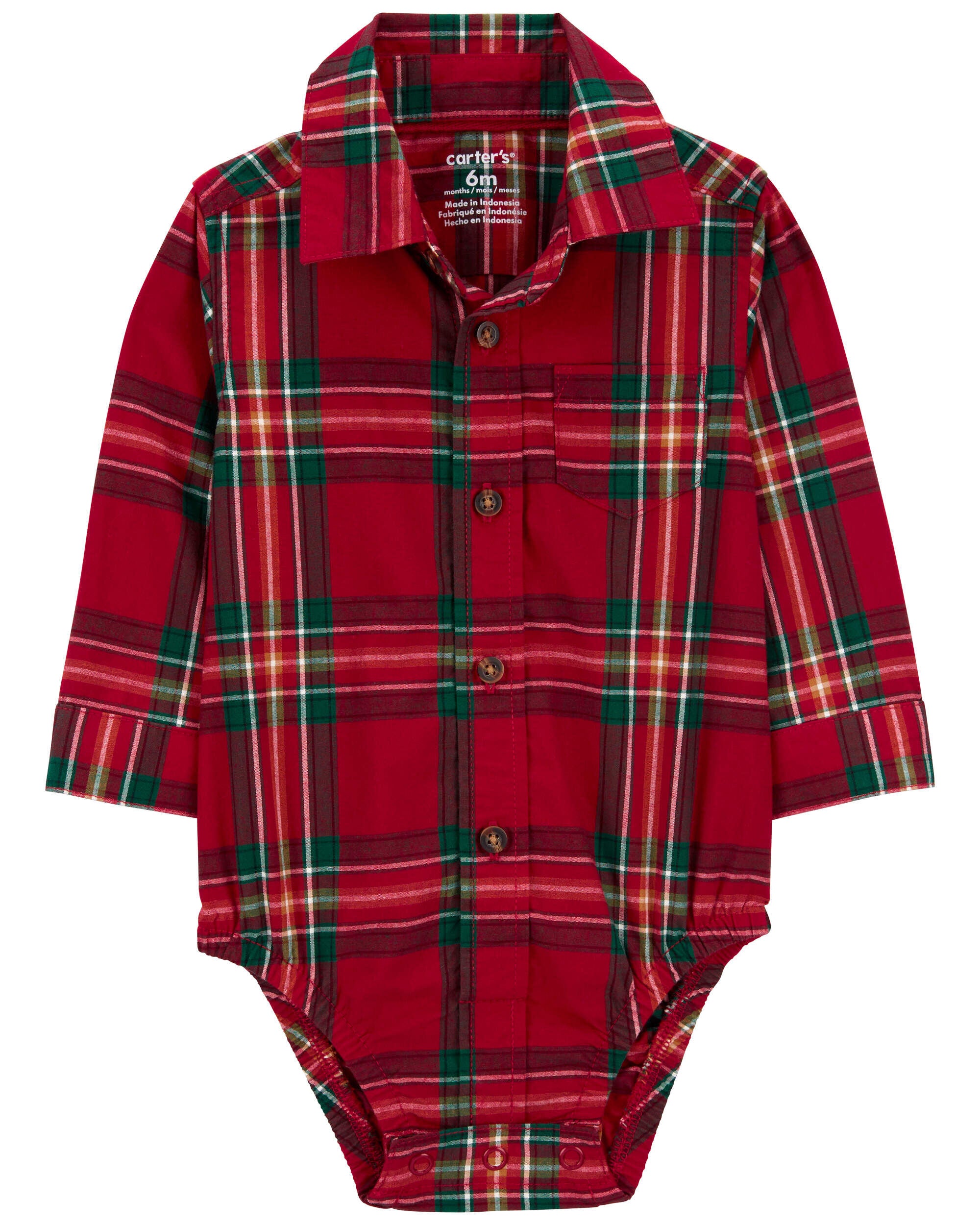 Red Navy Baby 3 Piece Plaid Dress Me Up Set Carter s Oshkosh Canada