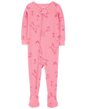 1-Piece Unicorn Thermal Footie Pyjamas, 