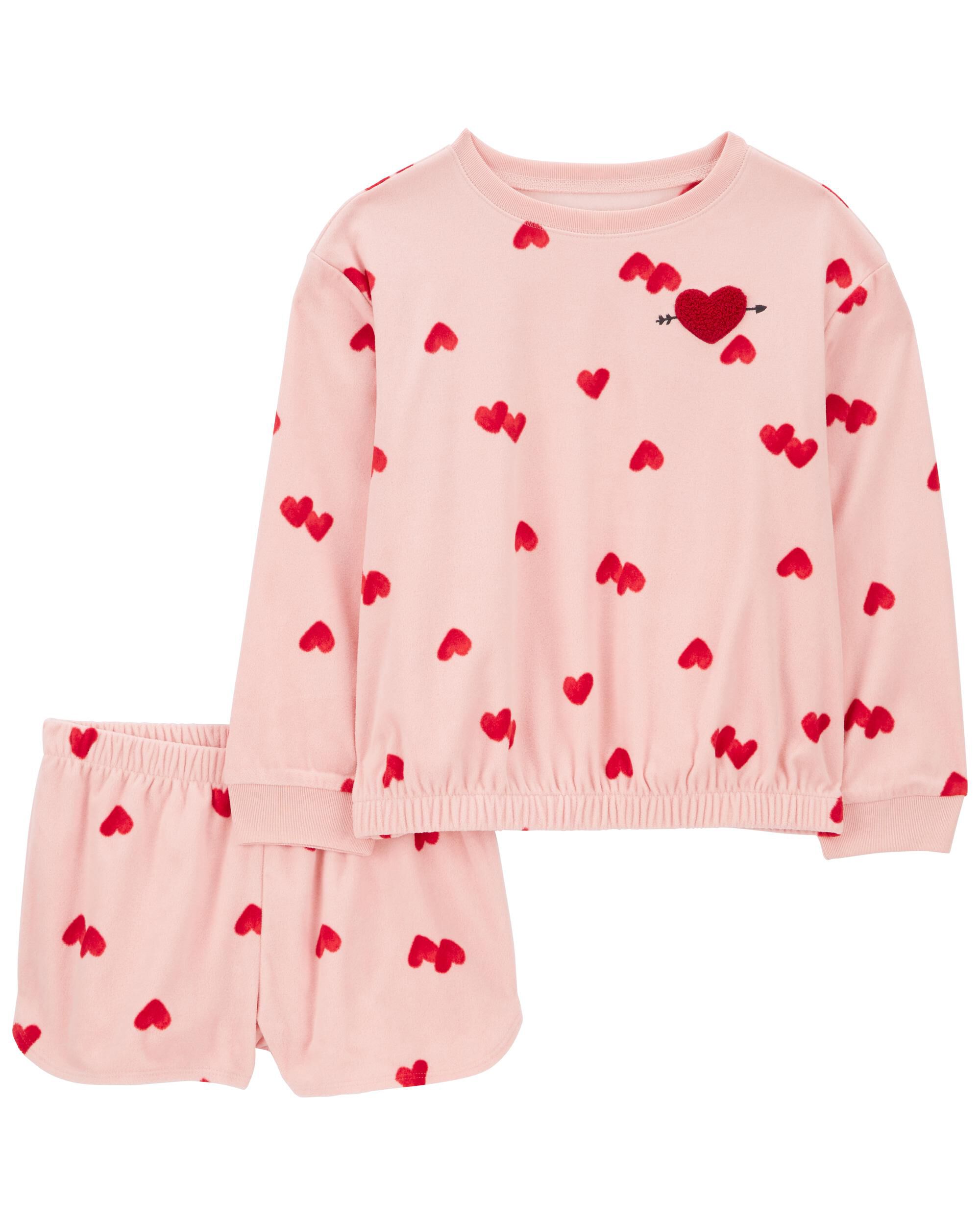 Pink outlet fluffy pyjamas