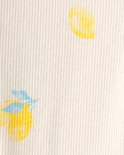 Baby Girl Lemon Rib Pants - Ivory, image 3 of 4 slides