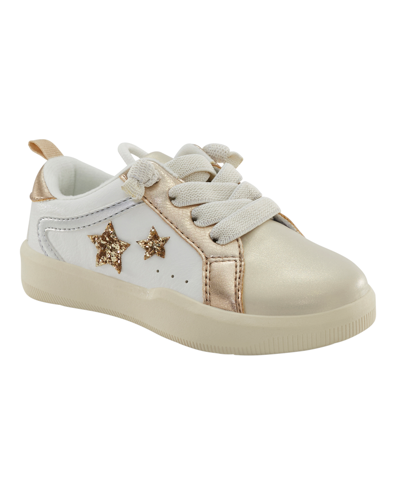 Tout-petit Espadrilles à étoiles à effet métallique - Doré, image 1 sur 7 diapositives