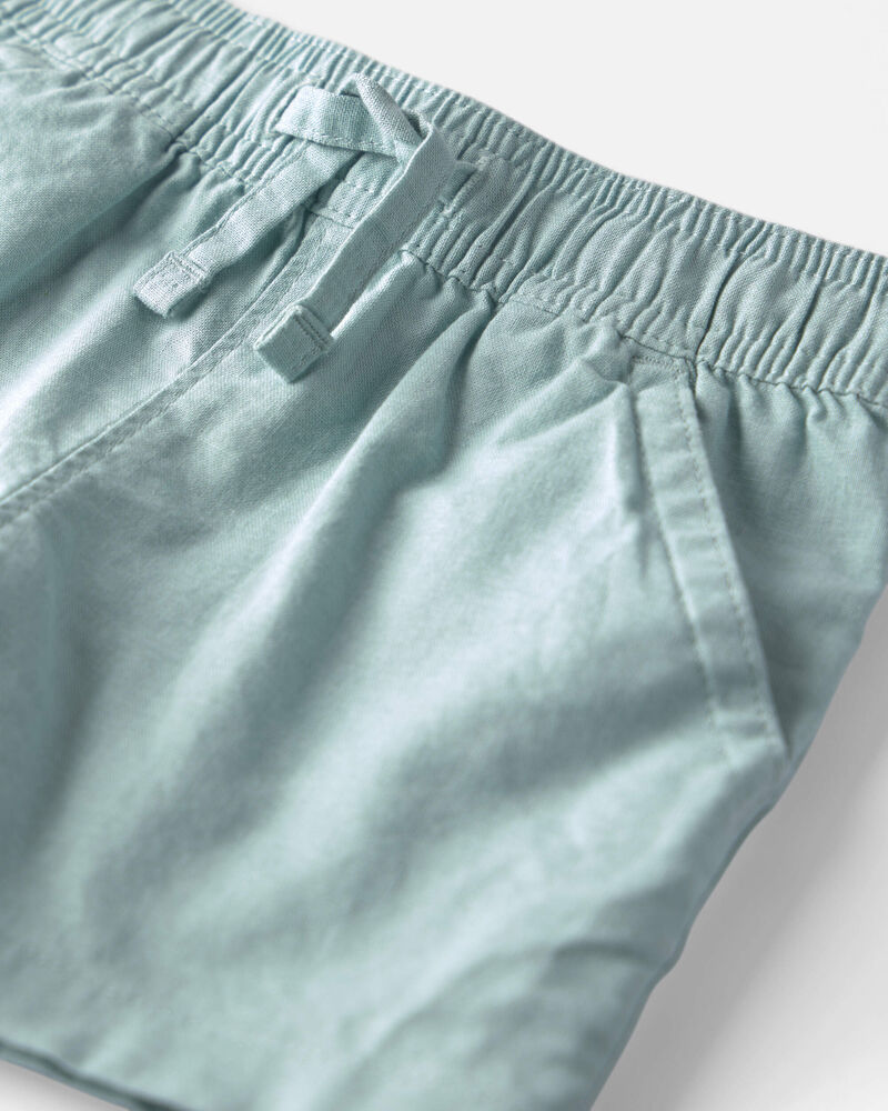 Tout-petit gar&ccedil;on - Ensemble 2 pi&egrave;ces haut &agrave; rayures en tricot et short avec coton biologique, image 3 sur 4 diapositives