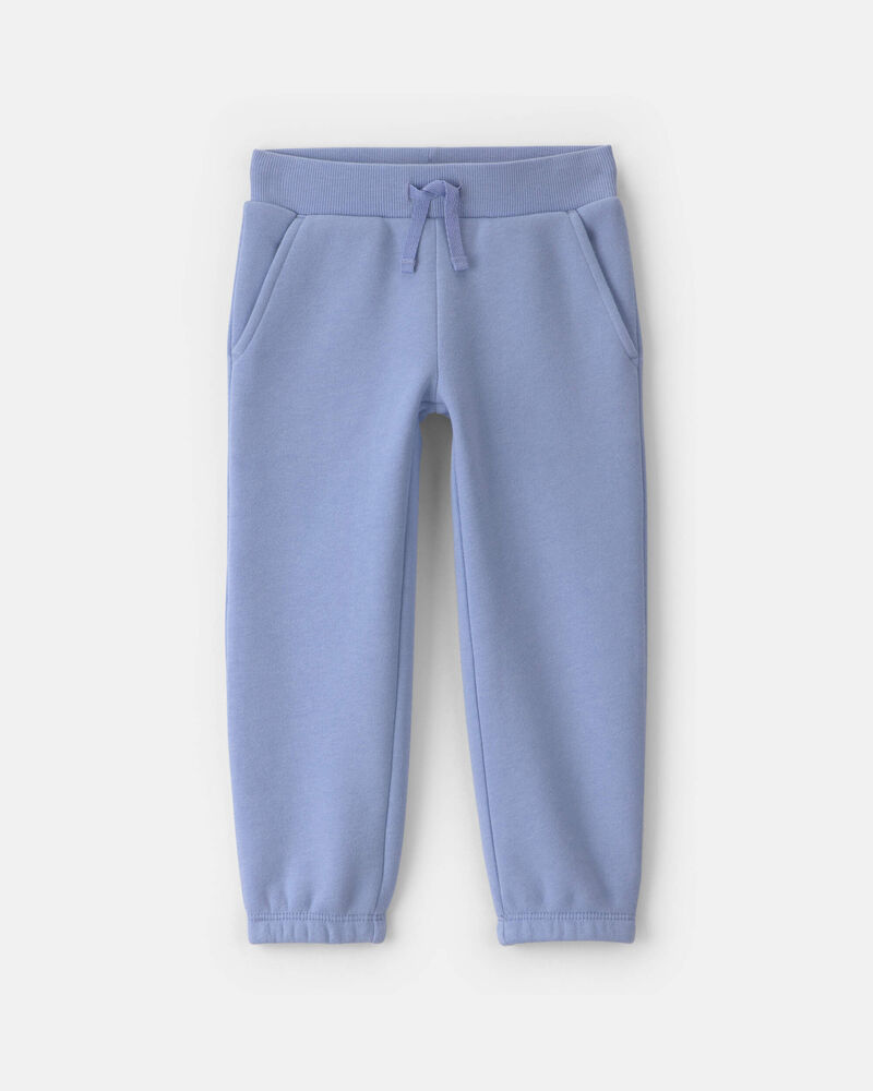Toddler Girl Fleece Joggers - Blue, image 1 of 4 slides