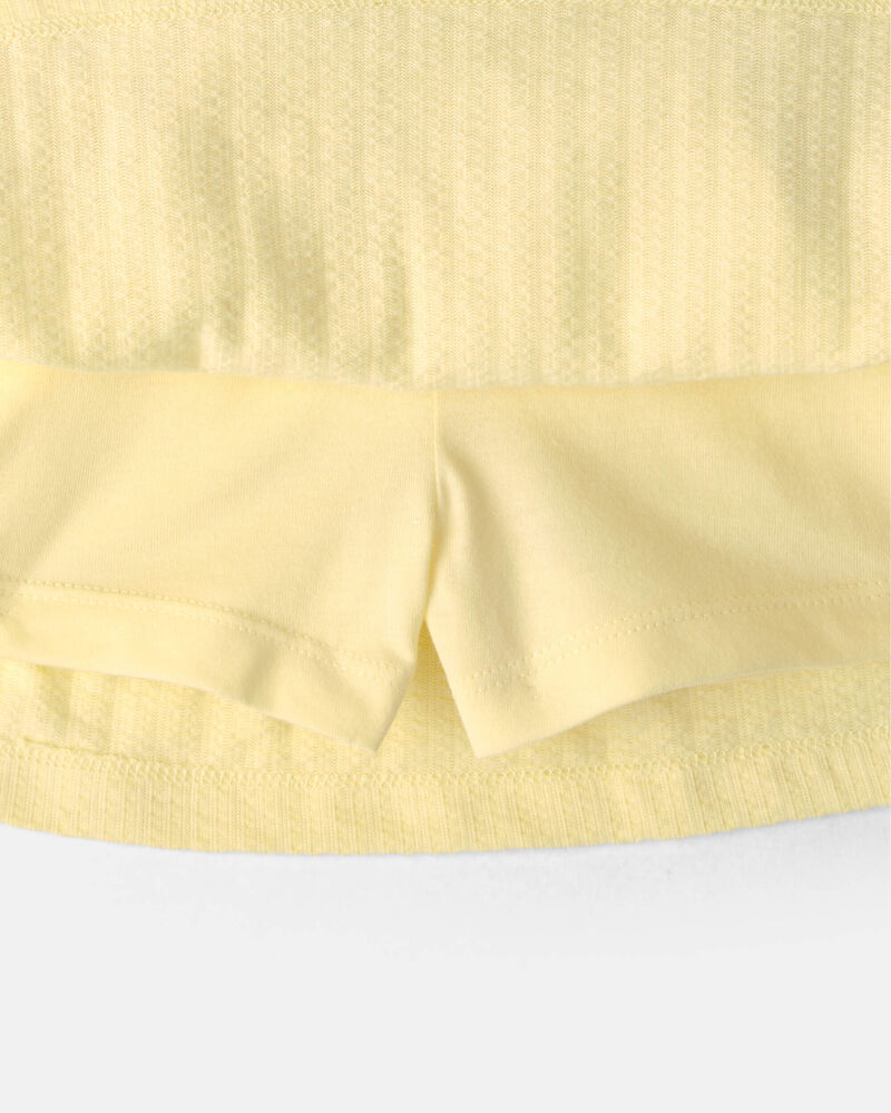 Toddler Girl Seersucker Skort - Yellow, image 2 of 4 slides