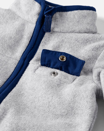 Baby Recycled Microfleece Jumpsuit, 